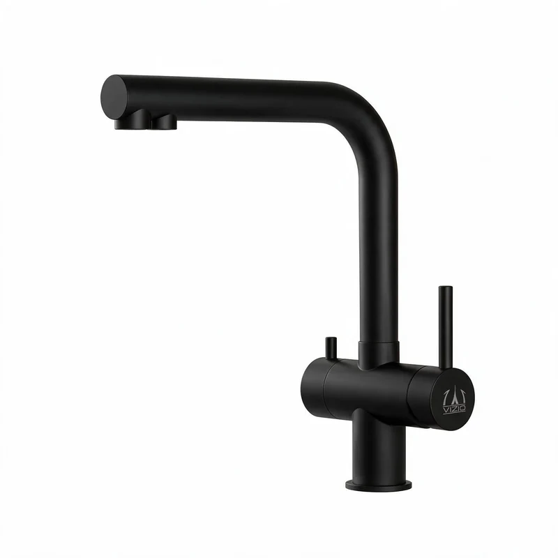 3-Wege-Armatur Atessa Edelstahl PVD schwarz matt