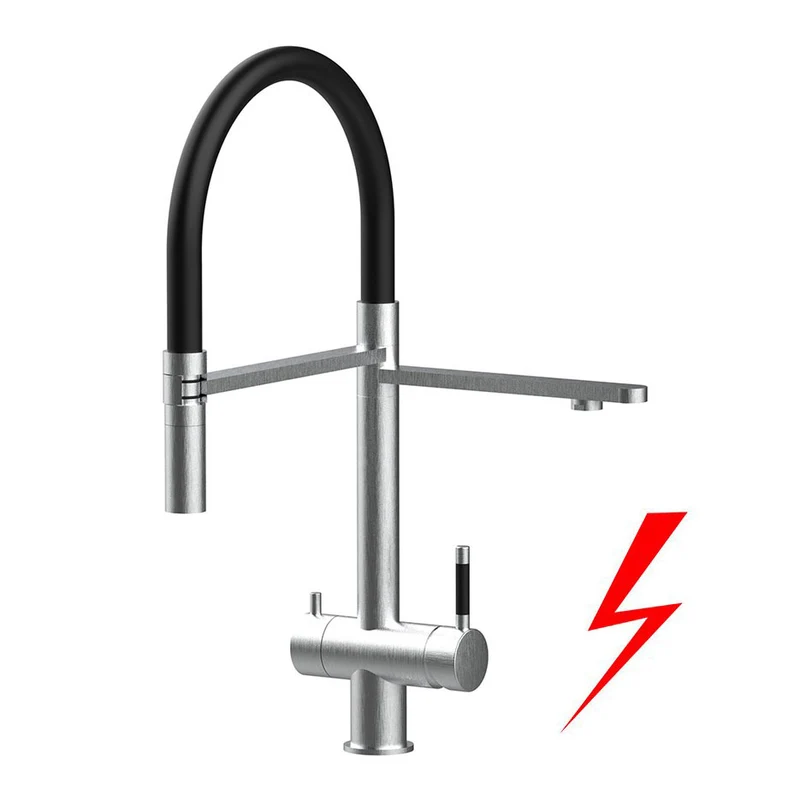 Niederdruck-Armatur Levanto Edelstahl matt