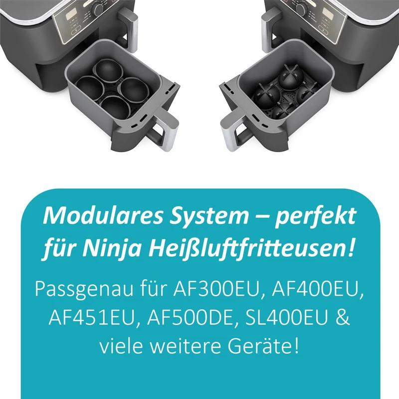 ZauberFry | Pochiereinsätze für Airfryer (4er-Set)