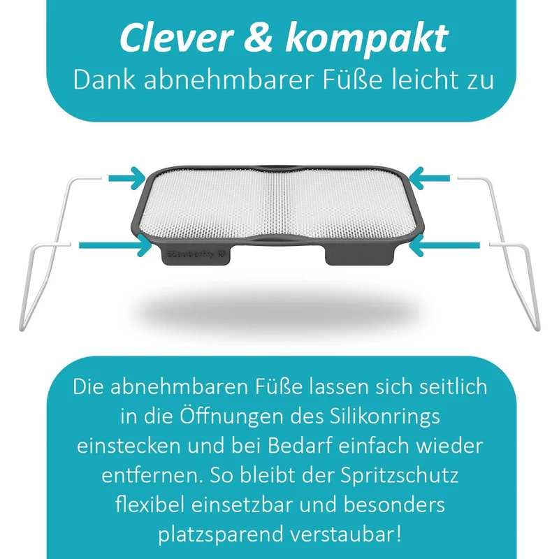 ZauberFry | Universeller Spritzschutz für Ninja AF300EU, SL300EU, AF500EU, SL400EU (2er-Set)