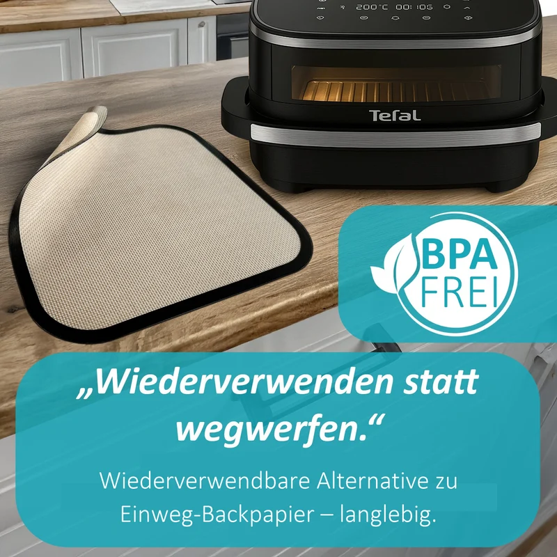 ZauberFry | Dauerbackmatte für Tefal Easy Fry XL Surface