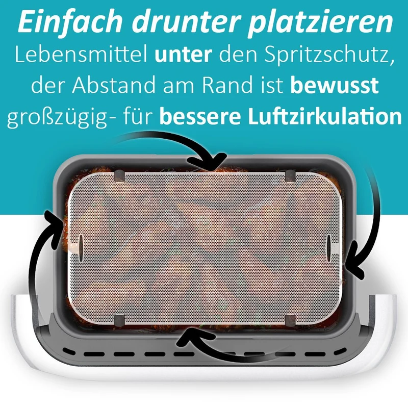 ZauberFry | Spritzschutz für Airfryer Cosori Dual Blaze, TwinFry, Ninja AF500EU