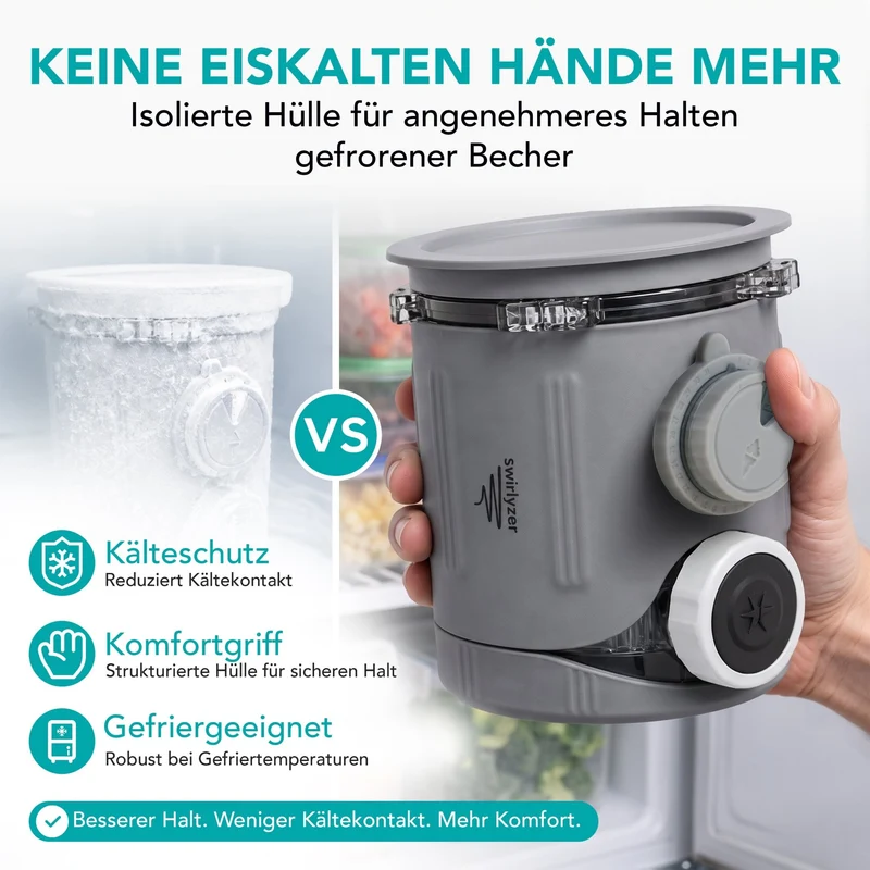Swirlyzer | Silikon-Schutzhülle für Ninja Creami Scoop & Swirl Eisbehälter