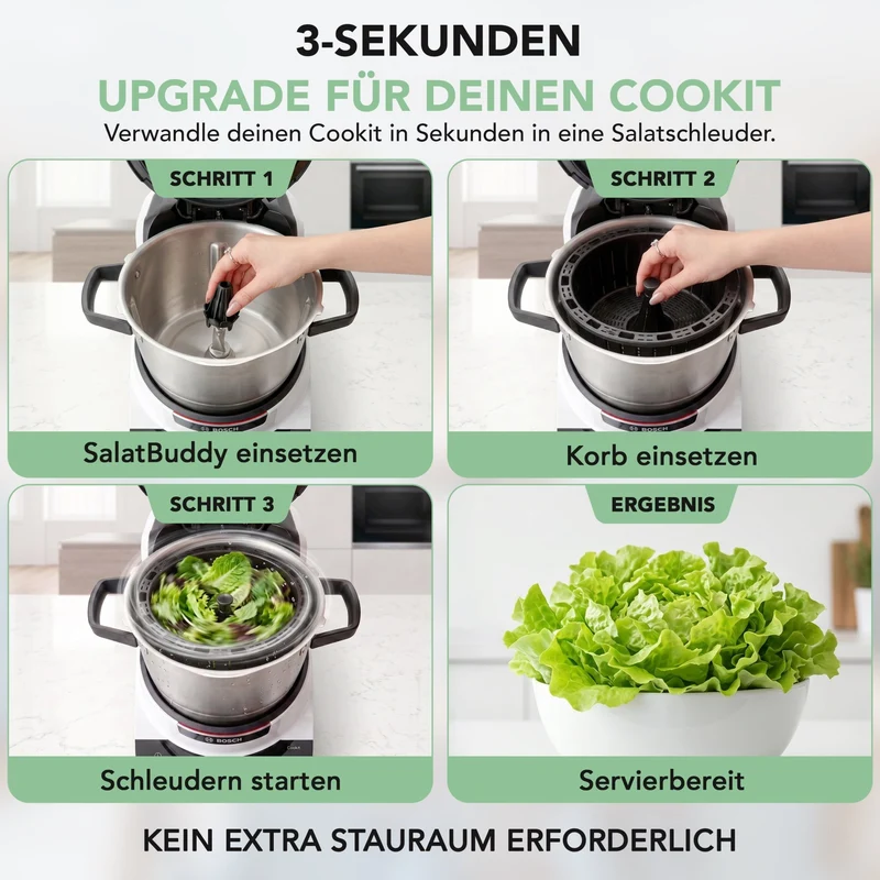 SalatBuddy | Salatschleuder für Bosch Cookit