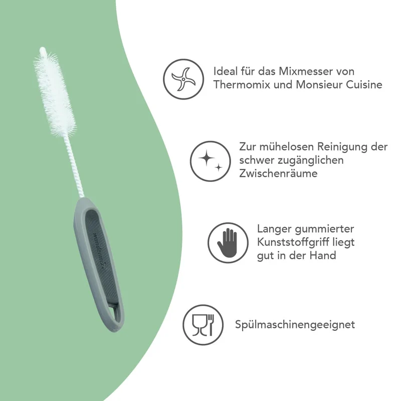 WunderBrush® Blade | Reinigungsbürste für Mixtopfmesser