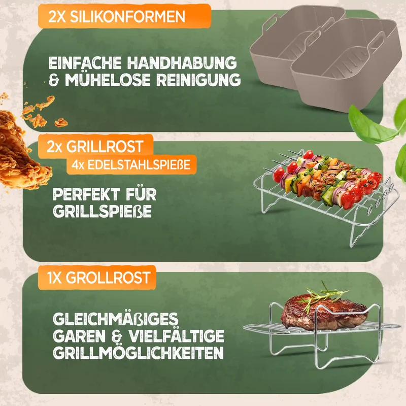 XL Zubehör-Set für Ninja Foodi 12tlg.