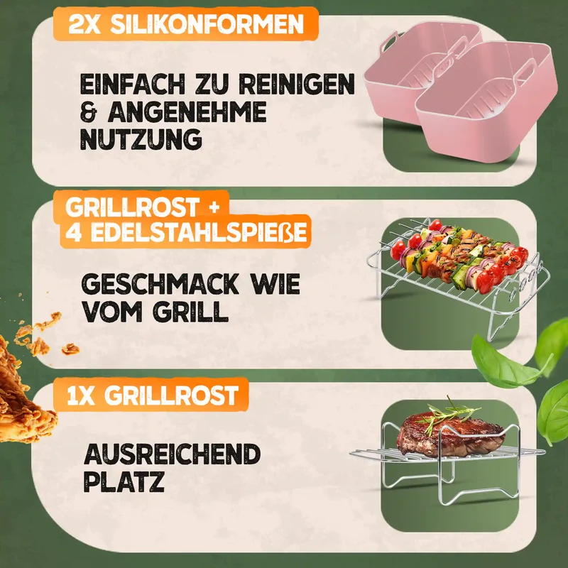 XL Zubehör-Set für Ninja Foodi 12tlg.