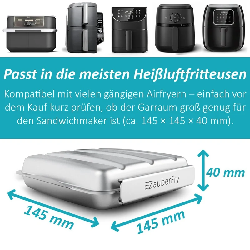 ZauberFry | Sandwichmaker für Airfryer