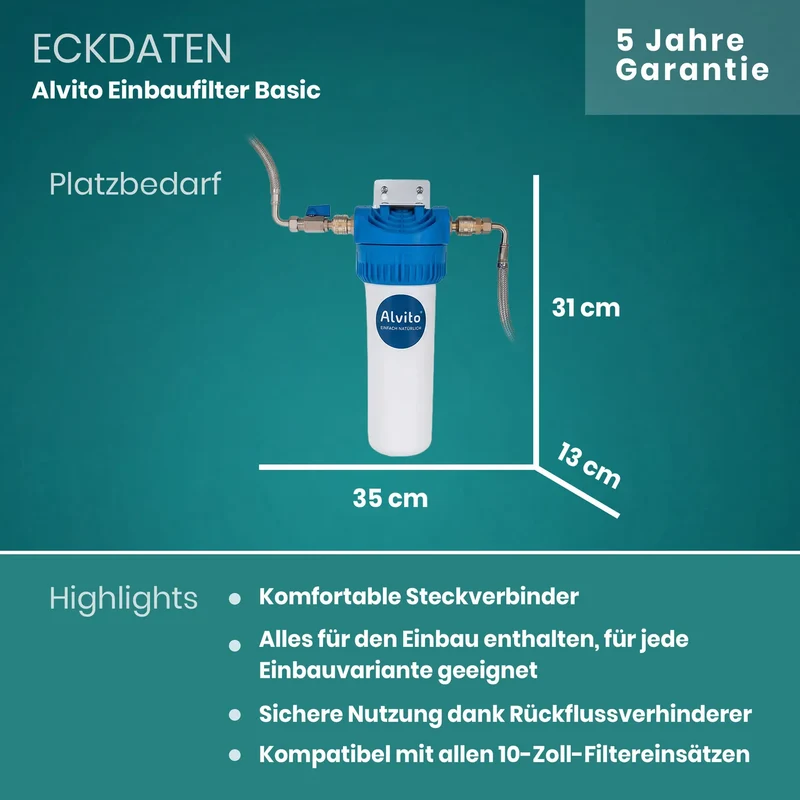 Alvito Untertisch Wasserfilter-System Basic