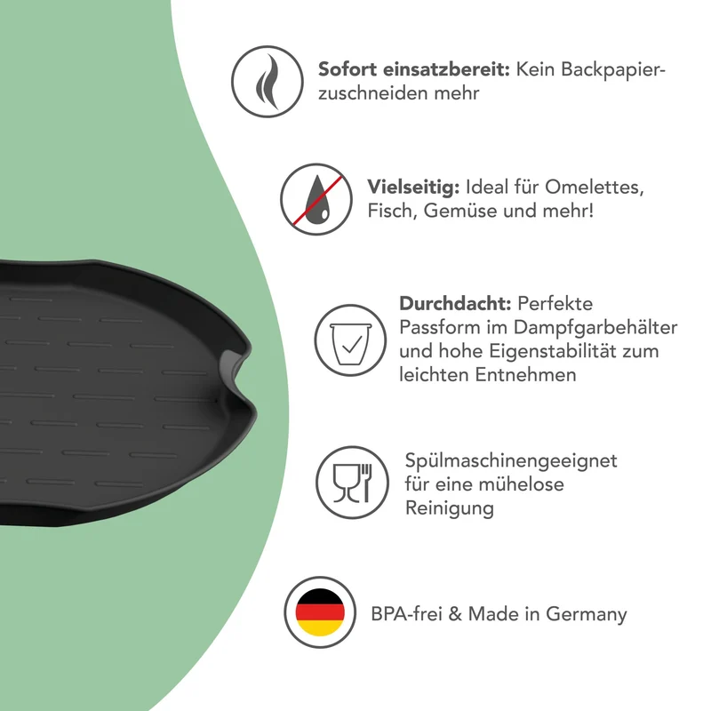 FlexiSteam® | Silikonform für Dampfgar-Aufsatz für Cookit
