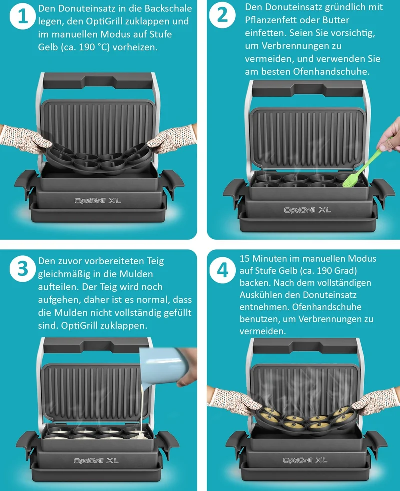 ZauberFry | Donuteinsatz für Tefal OptiGrill XL