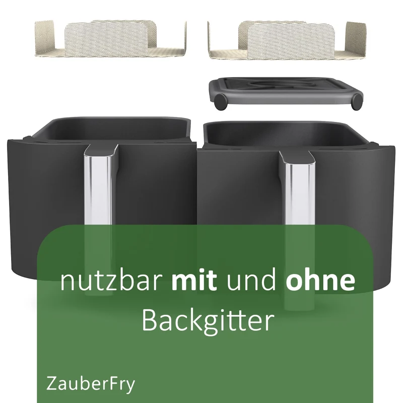 ZauberFry | Dauerbackmatten aus Silikon kompatibel mit Ninja Airfryer (2er-Set)