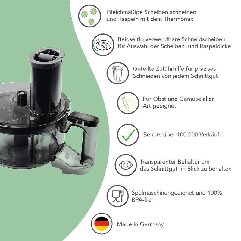 WunderSlicer® V2 & WunderZoodler® Sparset für Thermomix TM7, TM6, TM5