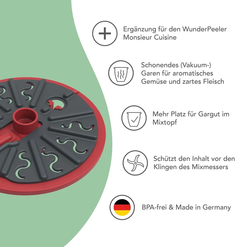 WunderPlate® (mit Träger) | Messerabdeckung für Monsieur Cuisine