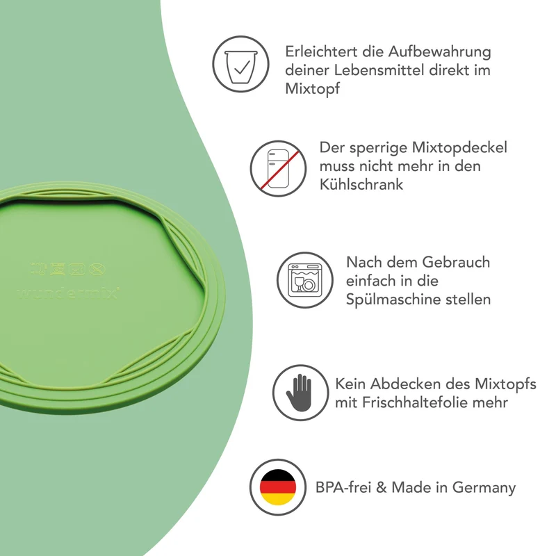 WunderLid® | Silikondeckel für Thermomix-Mixtopf | 2er Set