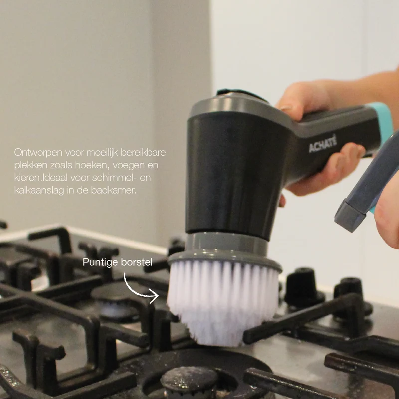 Achaté Elektrische Schoonmaakborstel - Opzetstukken