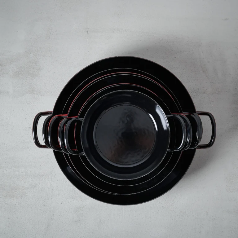 Schlemmerpfanne 20cm Schwarz Emaille