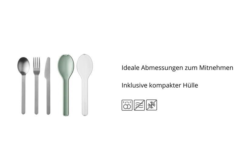 Besteckset 3tlg nordic sage Ellipse