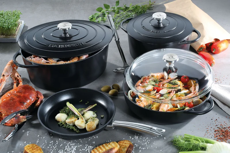 Bratentopf Provence oval 35 schwarz