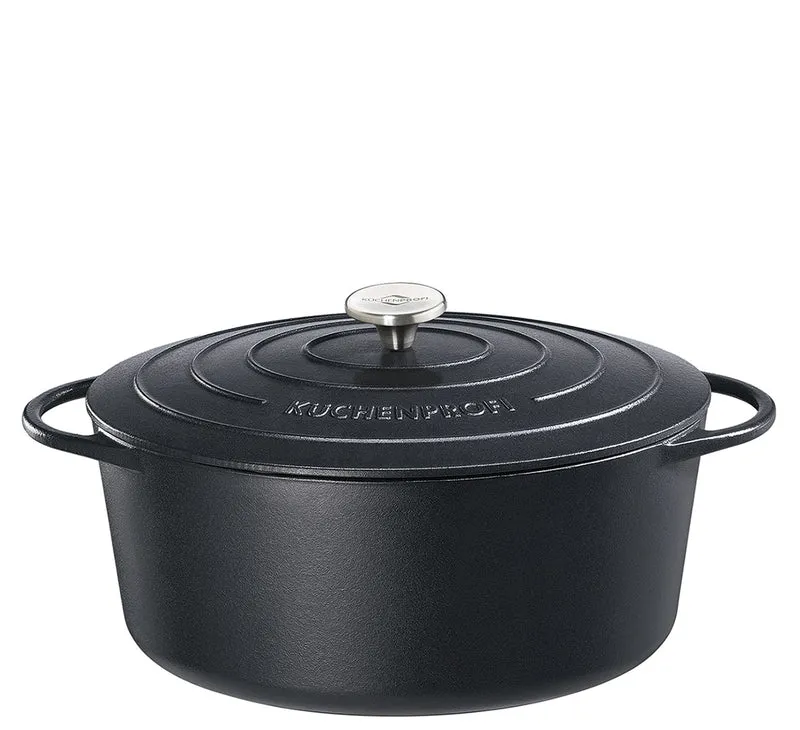 Bratentopf Provence oval 40 schwarz
