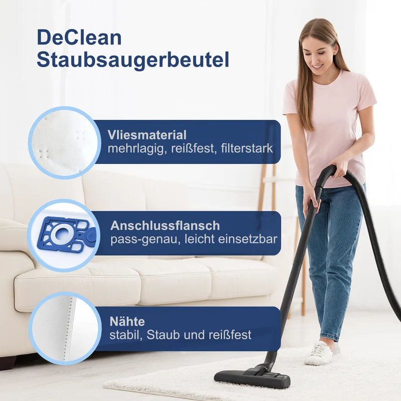 20 Staubsaugerbeutel kompatibel mit Siemens VSZ 31423 Z3.0
