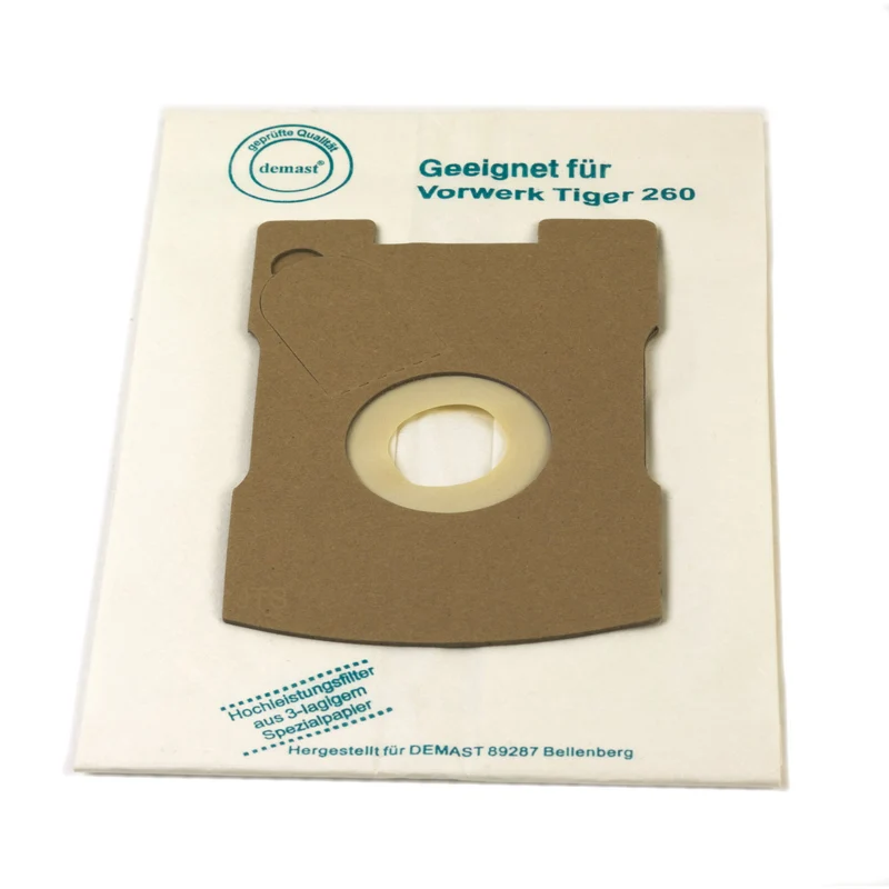 6 Staubsaugerbeutel kompatibel mit Vorwerk Tiger 260