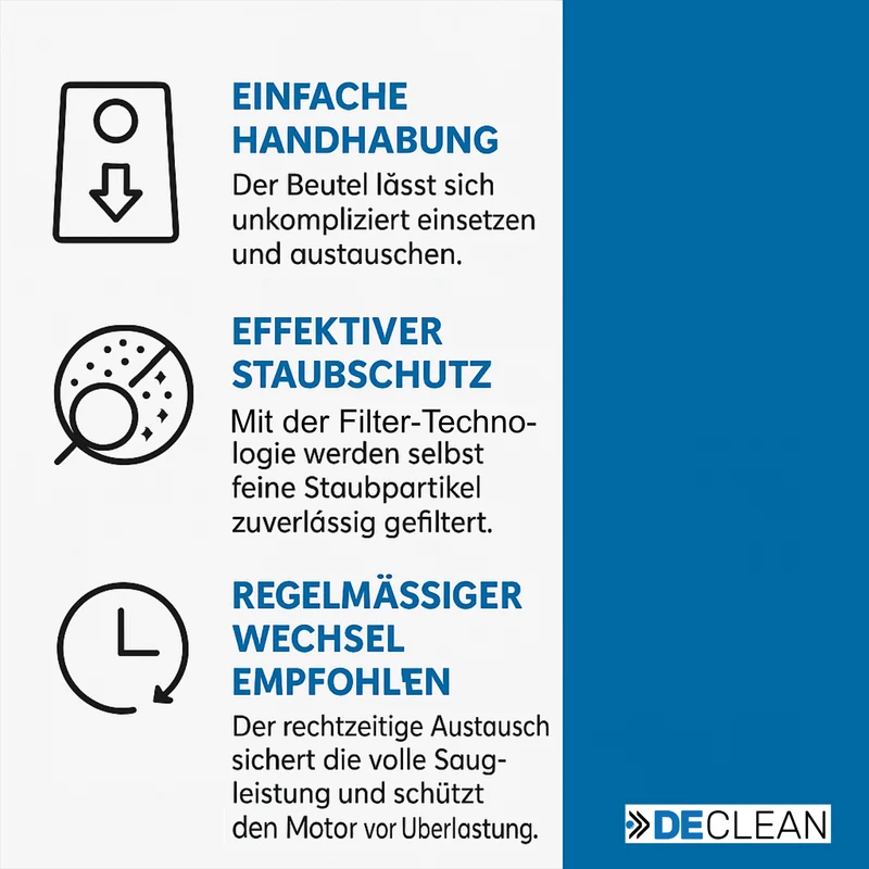 20 Staubsaugerbeutel kompatibel mit AEG Smart 485, 486, 487