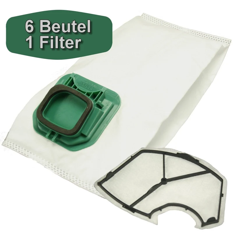 6 Staubsaugerbeutel kompatibel mit Vorwerk Kobold VK 140, VK 150