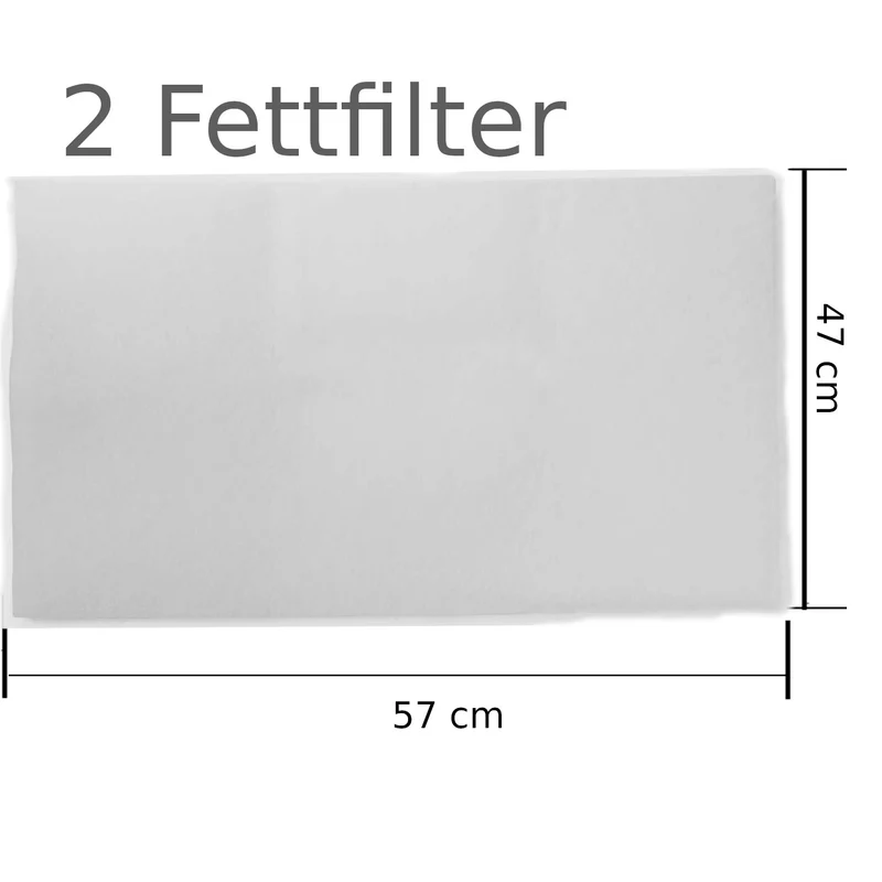 2 Fettfilter Universal Dunstfilter Filter Vlies zuschneidbar Dunstabzugshaube