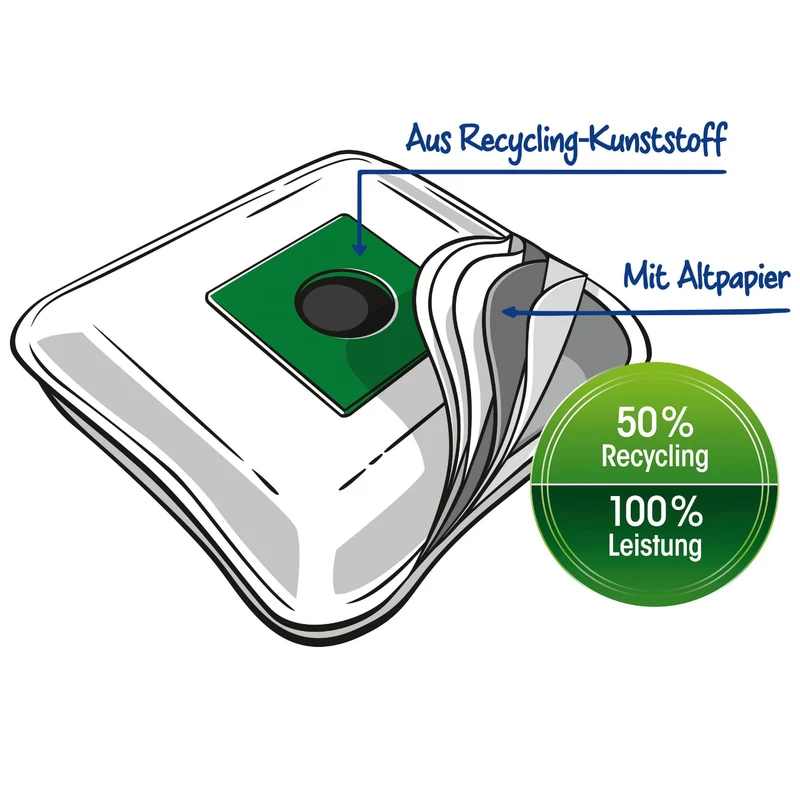 Staubsaugerbeutel kompatibel mit Swirl, Moulinex Superior