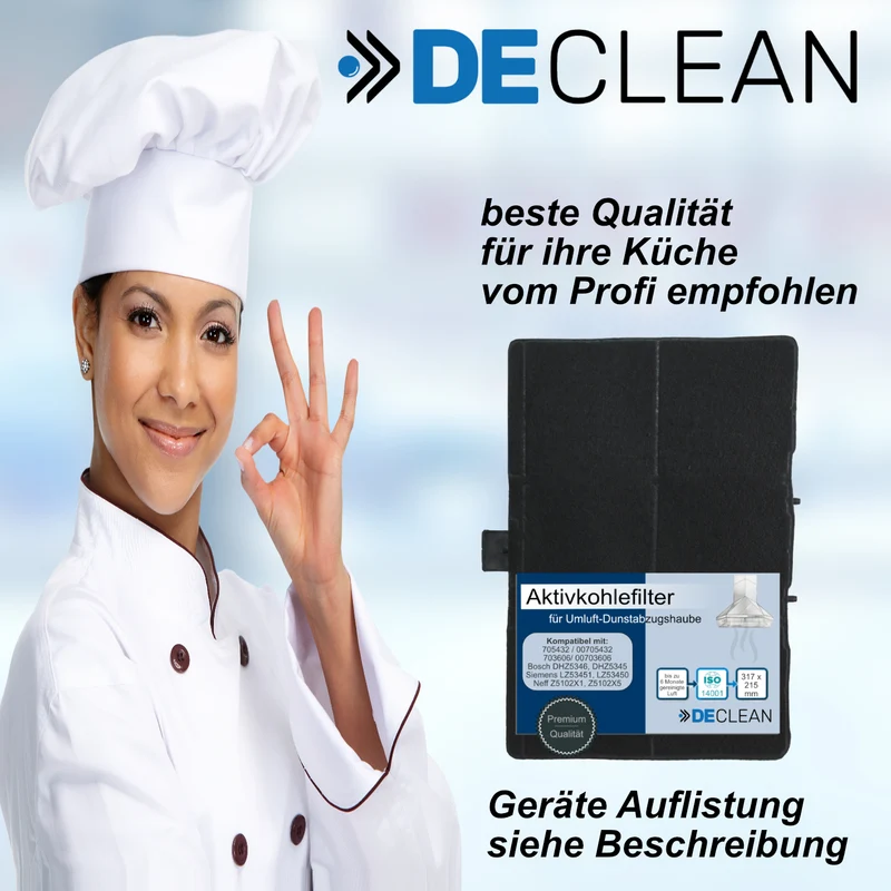Kohlefilter kompatibel mit Bosch, BSH, Siemens DHZ5345 DHZ5346 DHZ