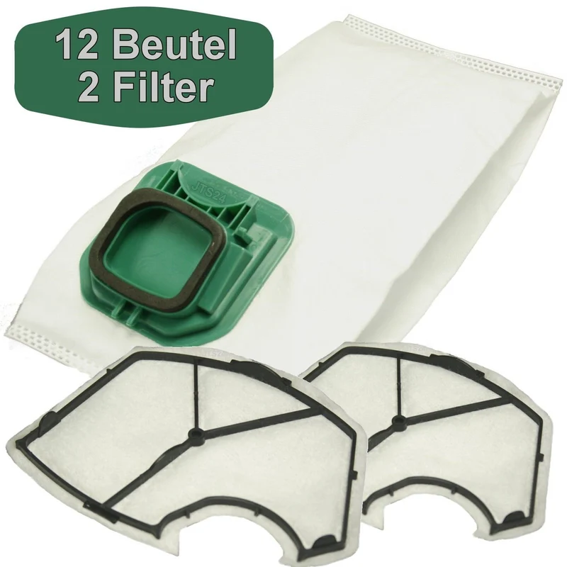 12 Staubsaugerbeutel kompatibel mit Vorwerk Kobold VK 140, VK 150