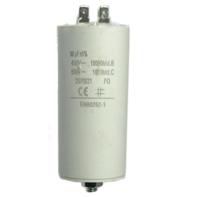 Motorkondensator 450V 50,0µF mit Steckanschluss