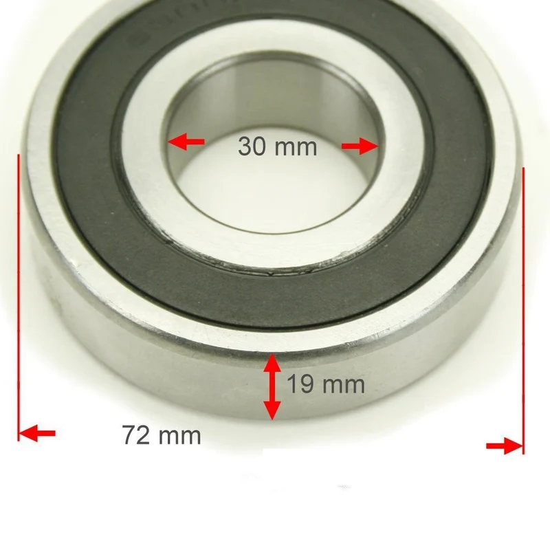 Kugellager 2RS für passend für Waschmaschine usw. 30x72x19 mm Lager