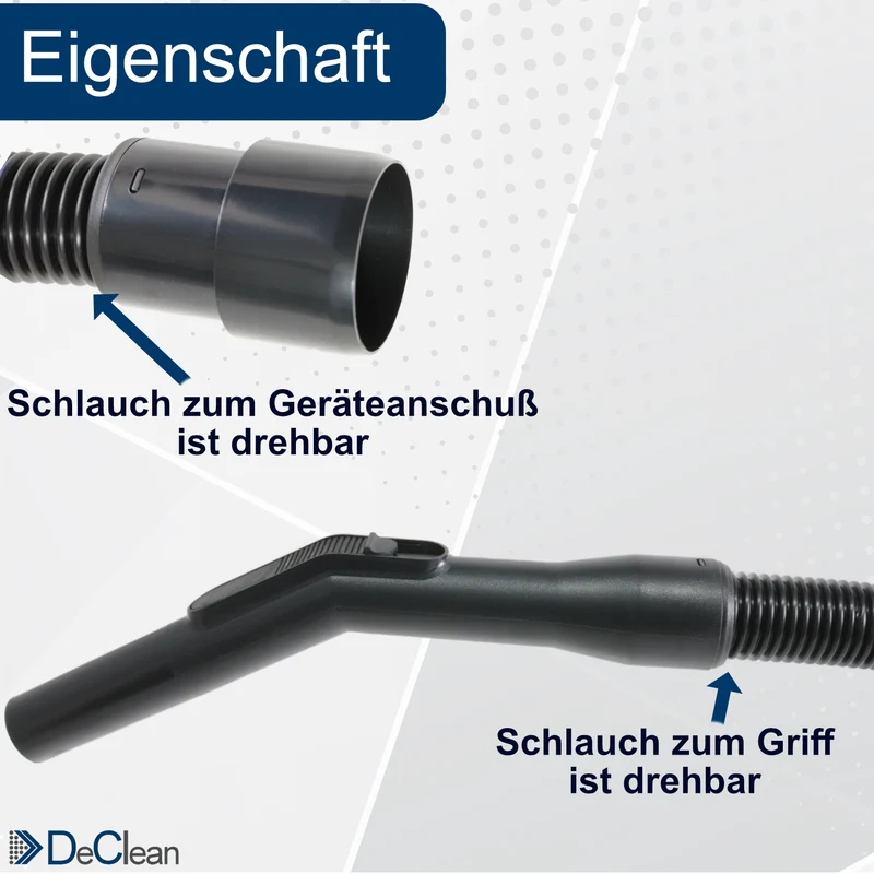 5 Meter Staubsaugerschlauch kompatibel mit Nilfisk Nass- Trockensauger, Industriesauger