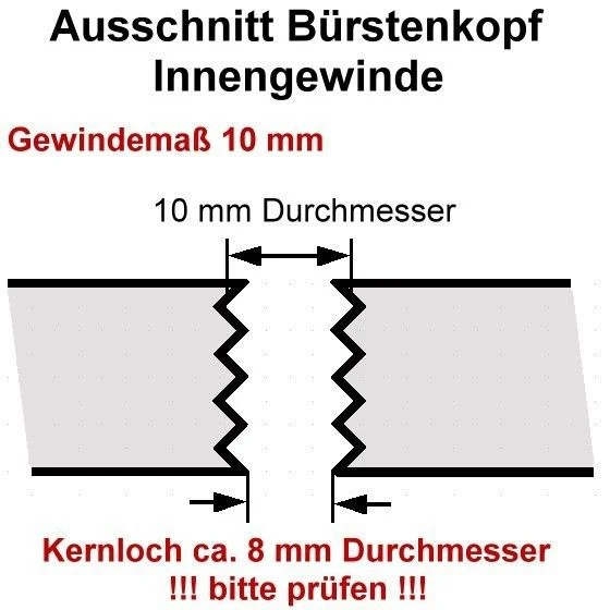 6 x Ersatz WC Bürste Ersatzbürstenkopf Bürstenköpfe Toilettenbürste Klobürste