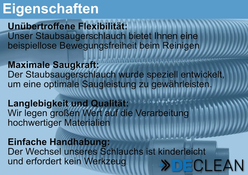Staubsaugerschlauch kompatibel mit Miele Complete C3, S8, S8000 Serie