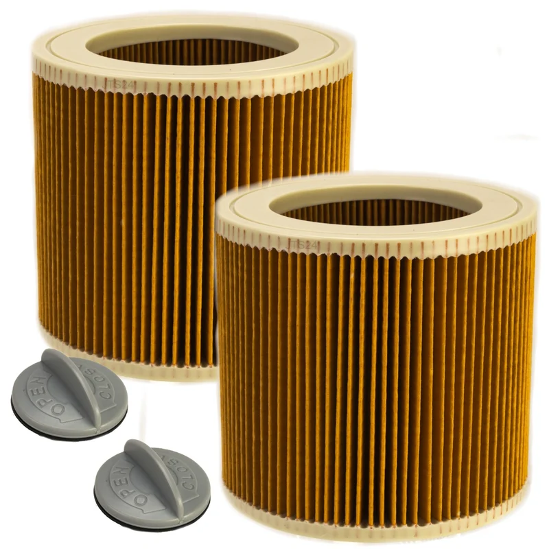 2 x Filter kompatibel mit Kärcher 6.414-552.0 Lammelenfilter