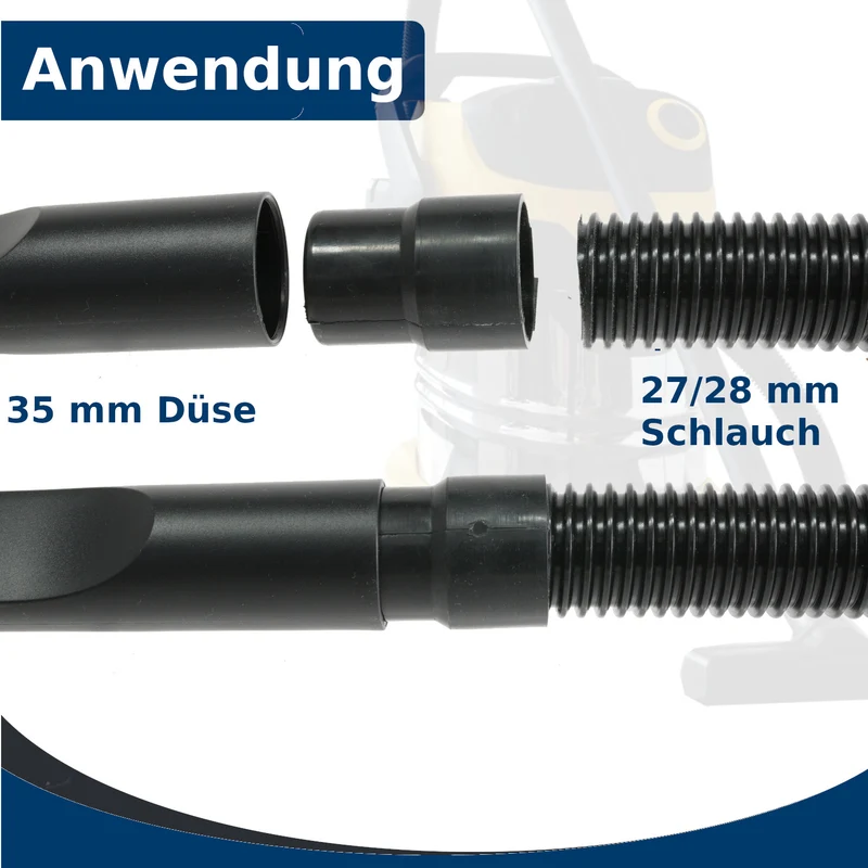 Schlauch 28mm passend für Schlauchschlauch Muffe 27/28mm auf D 35