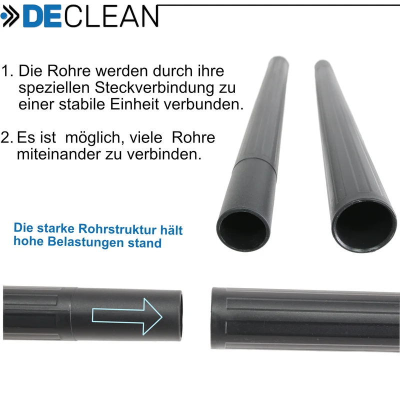 2 Teleskoprohr 35 mm kompatibel mit Starmix ARDL Smart uClean
