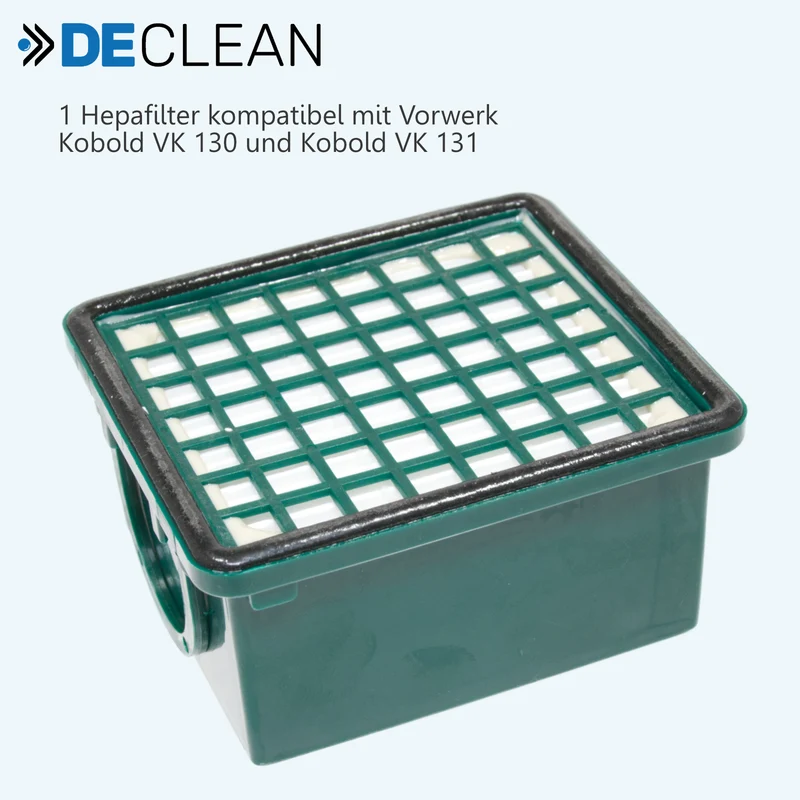 2 HEPA-Filter kompatibel mit Vorwerk Kobold 130 131