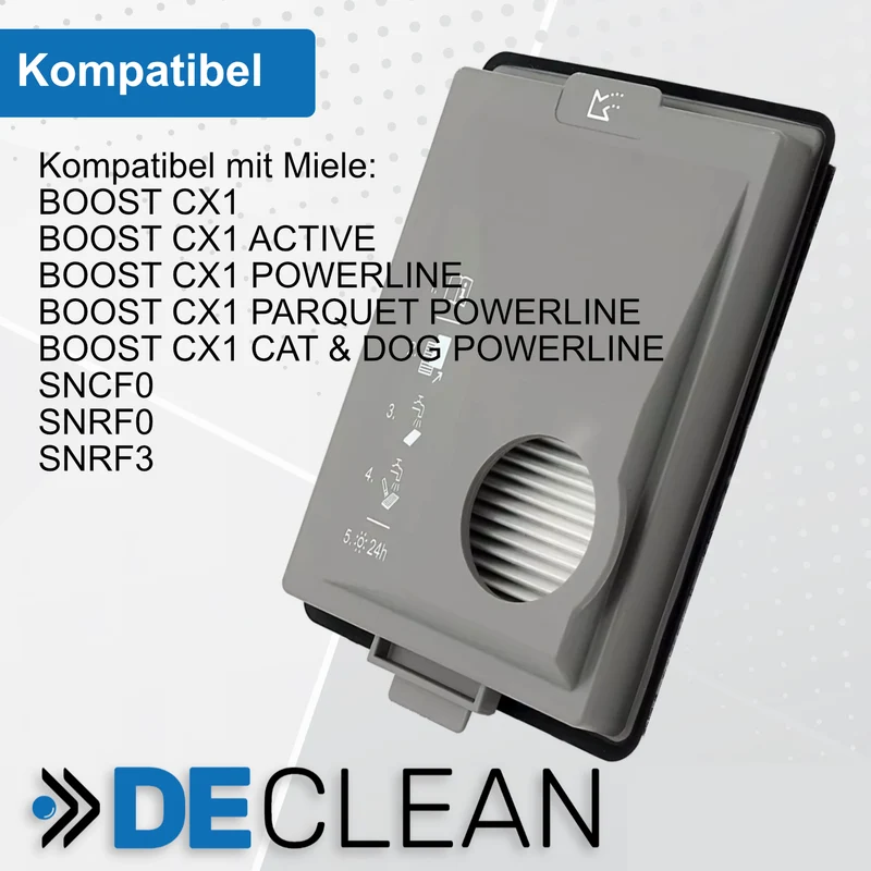 Filter kompatibel mit Miele Staubsauger Boost CX1 Serie