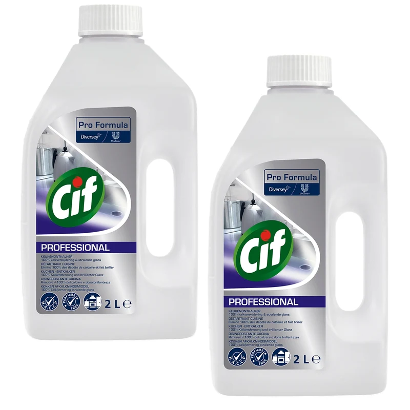 Cif Pro Formula Kalklöser Entkalker für effektive Kalkentfernung und strahlende Sauberkeit