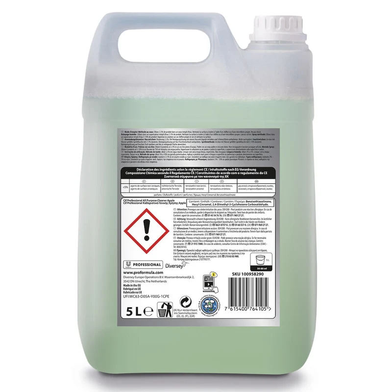 Cif Professional Allzweckreiniger und Bodenreiniger Apfel ab 5L
