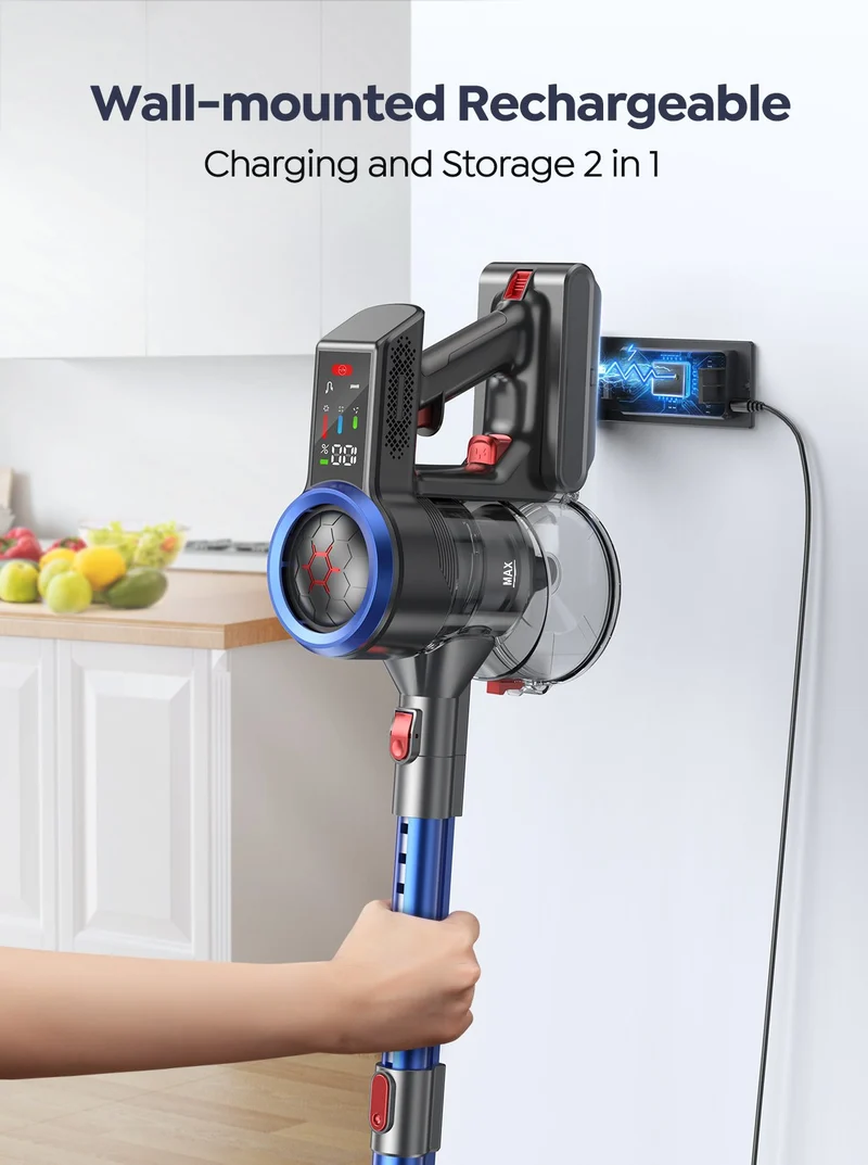 【Flash Sale】Buture JR700 Blue Cordless Vacuum | 550W 45KPA