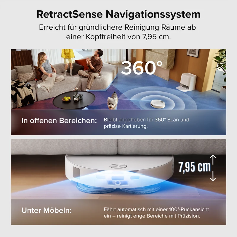 Roborock Saros 20 Neo Saug- und Wischroboter mit Heißwasserwischen und intelligenter Dockingstation