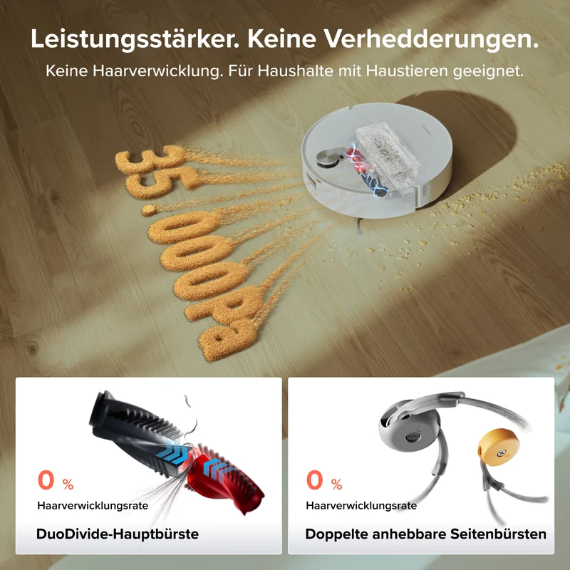 Roborock Qrevo Edge 2 Flow Walzenmopp-Saugroboter mit unter Druck stehendem, selbstreinigendem SpiraFlow 2.0-System