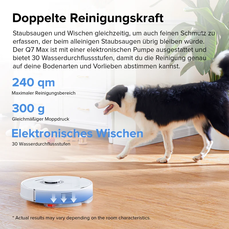 Roborock Q7 Max+ Saug- und Wischroboter mit Auto-Entleerungsstation