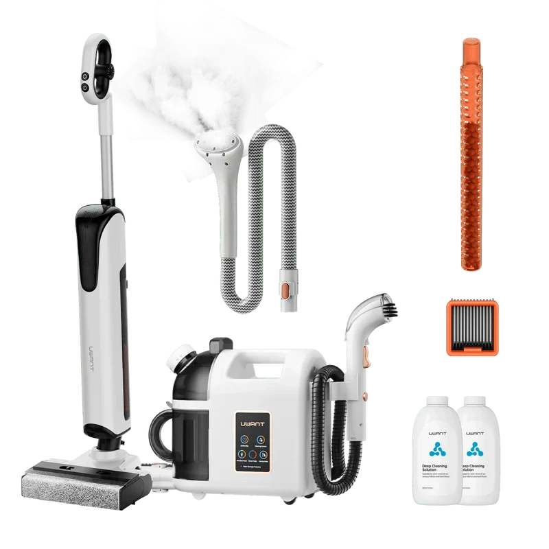 Bundle: UWANT D700 Nass- und Trockensauger × B200 Dampfreiniger