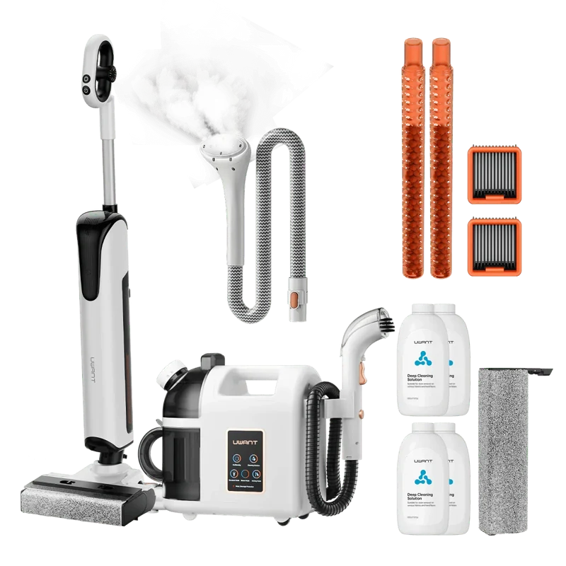 Bundle: UWANT D700 Nass- und Trockensauger × B200 Dampfreiniger